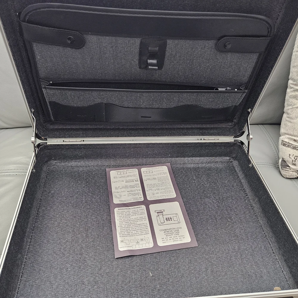 Silver Hard Shell Briefcase